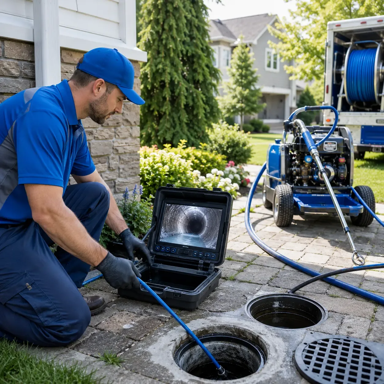 Outdoor drain cleaning professionals serving Hope, RI